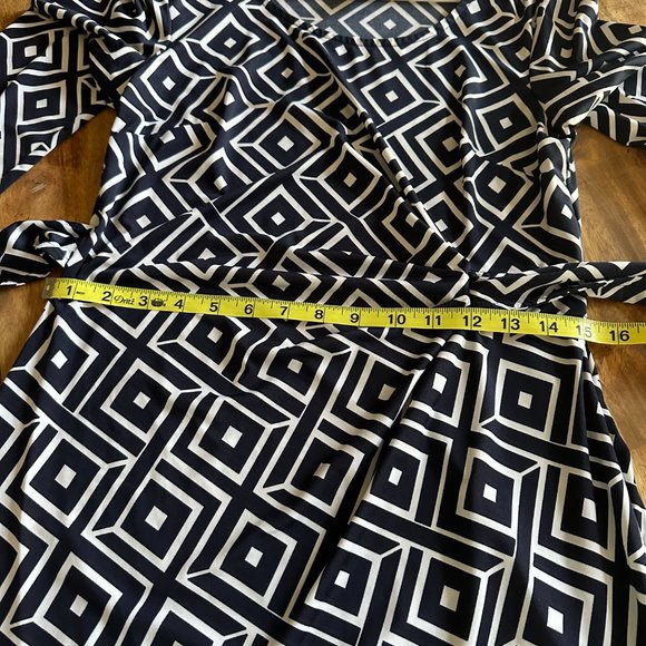 INC Geometric Black/White Casual Dress - Picture 5 of 11